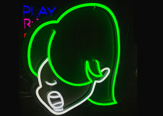 Customized girl Led Neon Signs  Illuminated Sign Boards 12v for retail